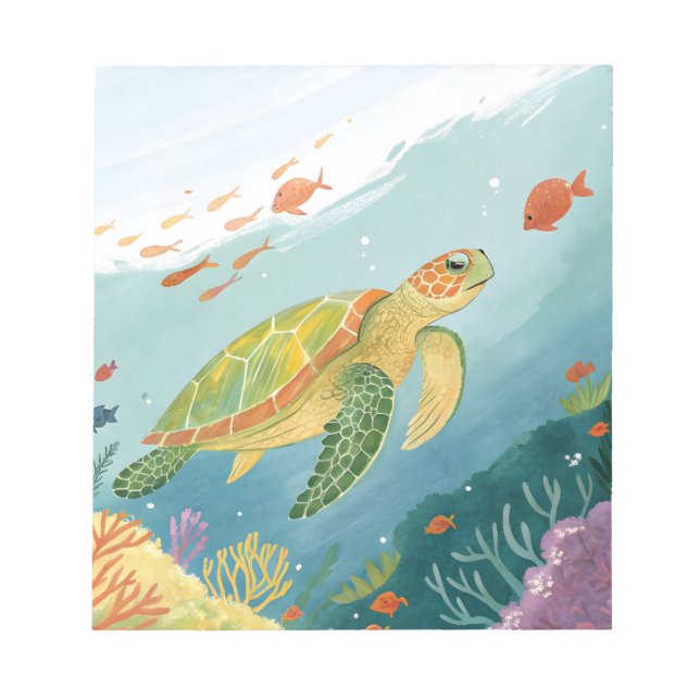 Bloc-note Tortue de peinture (Devant)