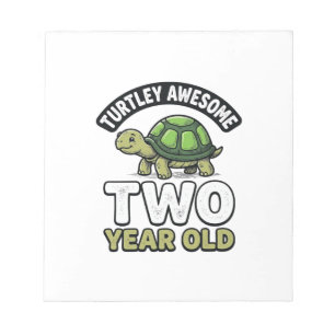 Bloc-note Tortue Deux Ans Anniversaire Gravure Vintage Shi