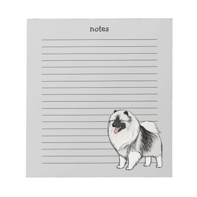 Bloc-note Touches avec texte personnalisable (Devant)