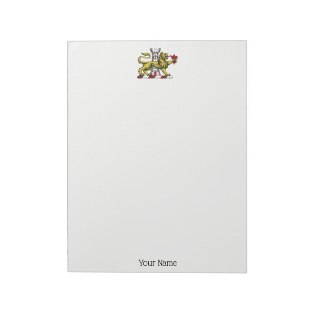 Bloc-note Tour Lion Fleur de Lis Crest Emblem C (Tourné)