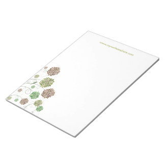 Bloc-note Tourbillonnant Fleur Moderne Flower Designer Busin