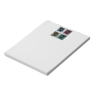 Bloc-note Tourne-disques d'art pop rétro