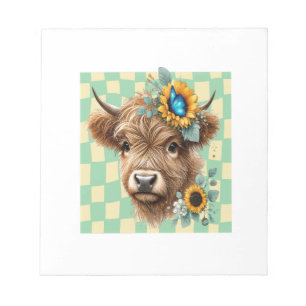 Bloc-note Tournesol Vache Png, Jolie Vache Highland