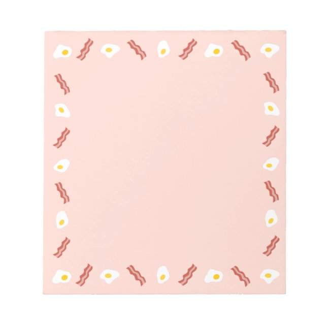 Bloc-note Tout sur le bacon et les oeufs (Devant)