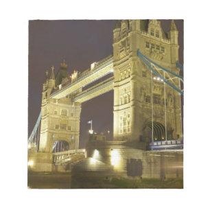 Bloc-note Tower Bridge et la Tamise au crépuscule, Londres,
