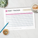 Bloc-note Tracker Habit<br><div class="desc">Suivez vos habitudes mensuelles,  hebdomadaires et quotidiennes avec ce traqueur d'habitudes. Utilisez-le pour commencer de nouvelles habitudes saines ou arrêter de mauvaises habitudes. Vous pourrez atteindre vos objectifs en un rien de temps !</div>