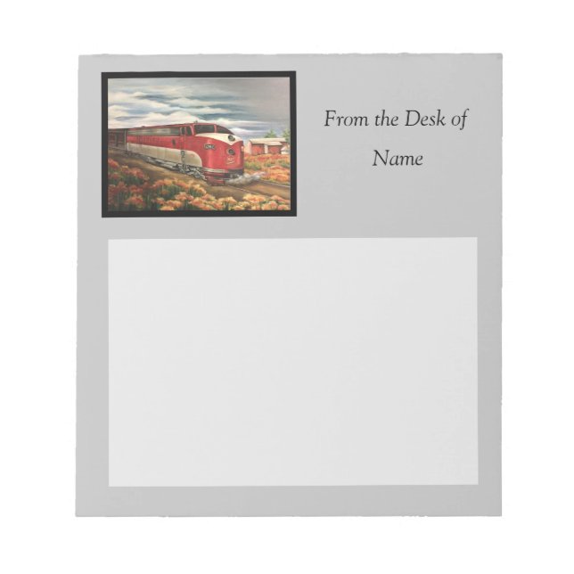 Bloc-note Train MKT (Devant)