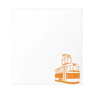 Bloc-note Tramway Orange