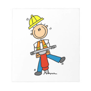 Bloc-note Travailleur du bâtiment I Construis des T-shirts e