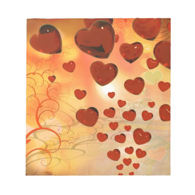 Bloc-note Trending love coeurs, accessoires. Saint Valentin (Devant)