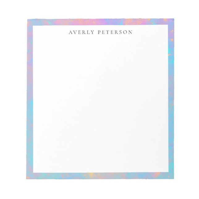 Bloc-note Trendy Cute Pastel Abstract Border Custom (Devant)