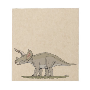 Bloc-note Tricératops de Dinosaure Crétacé