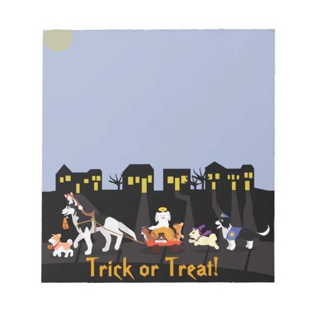 Bloc-note Trick ou traitement des animaux domestiques (Devant)