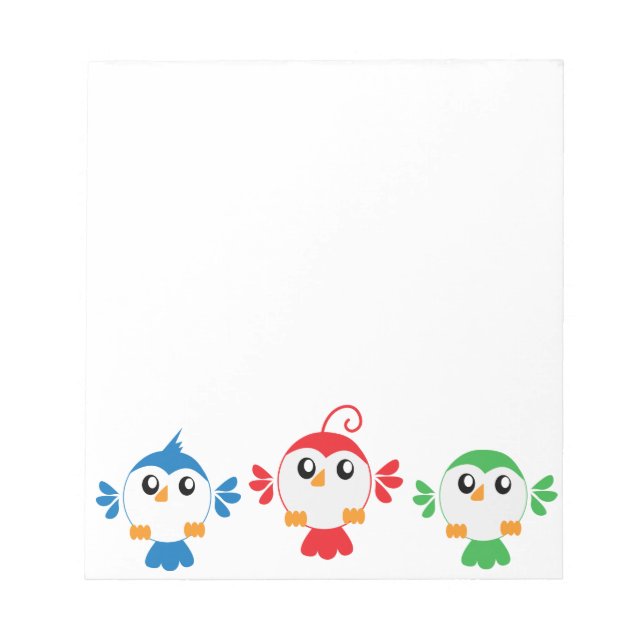 Bloc-note Trois Petits Oiseaux (Devant)
