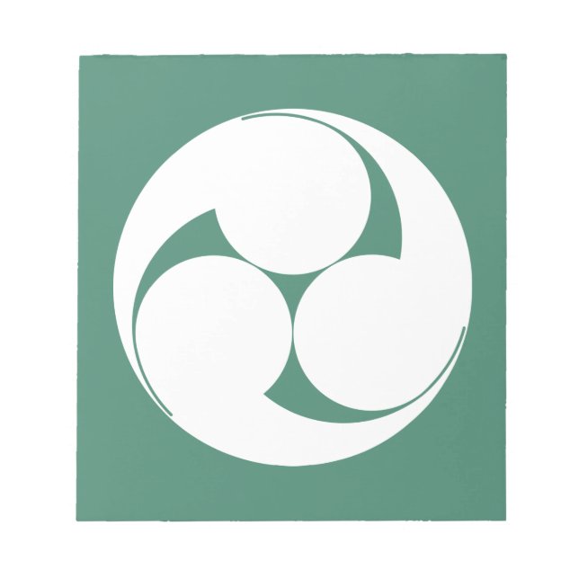 Bloc-note Trois tourbillons sens horaire (Sugaki) (Devant)