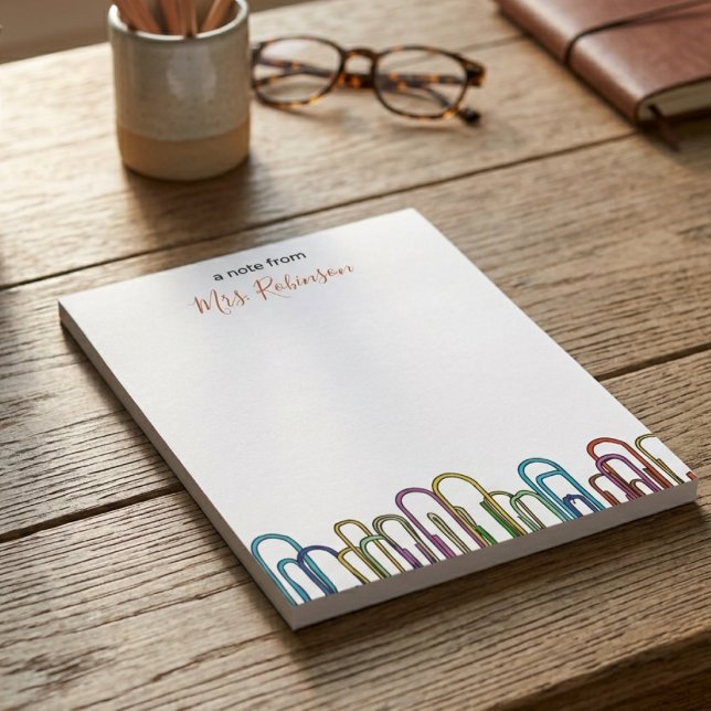 Bloc-note Trombone à Papier Personnalisable pour Remerciemen (Créateur téléchargé)