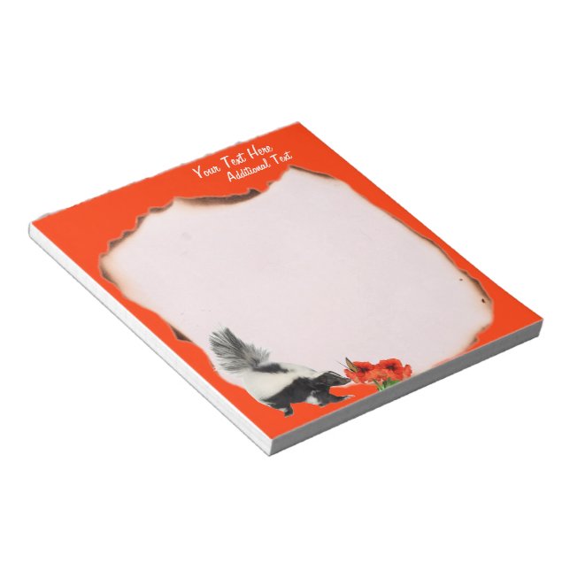 Bloc-note Trop Personnalisable Notepad, Fleurs D'Odeur (Incliné)