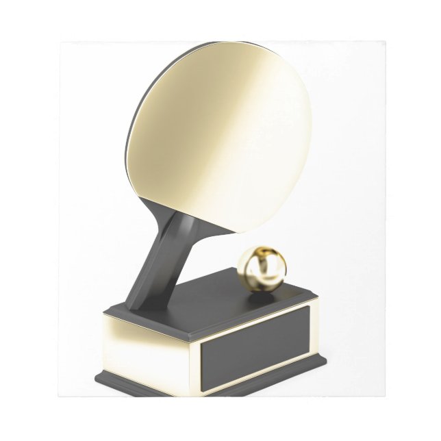 Bloc-note Trophée de tennis de table (Devant)