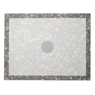 Bloc-note Trou Noir Supermassif Au Milieu D'Une Galaxie.