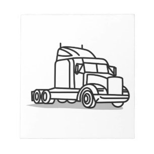 Bloc-note Truck Outline