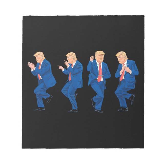 Bloc-note Trump 45 47 Danse Drôle Danse États-Unis Président (Devant)