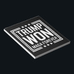 Bloc-note Trump a remporté la 47ème élection du président am<br><div class="desc">Trump a remporté la 47ème élection présidentielle américaine en 2024</div>