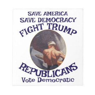 Bloc-note Tsar Rue Menteur Trump POTUS Patriotique Train MAG