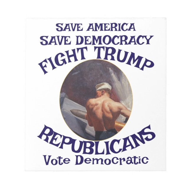 Bloc-note Tsar Rue Menteur Trump POTUS Patriotique Train MAG (Devant)