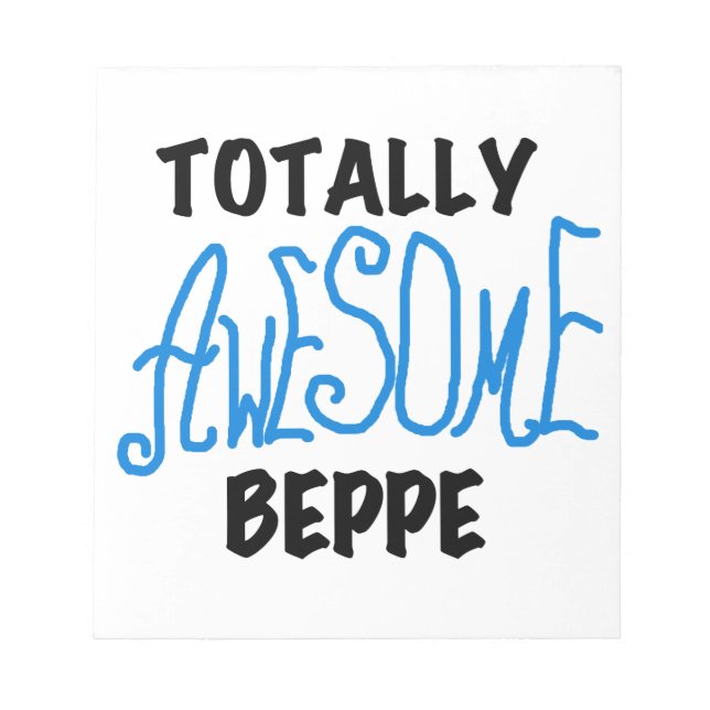 Bloc-note Tshirts et cadeaux de Beppe totalement géniaux (Devant)
