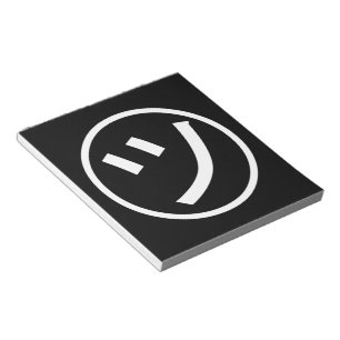 Bloc-note ㋡ Tsu Kana Katakana Smiling Emoji / Emoticon