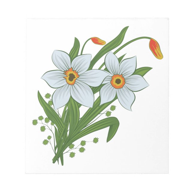 Bloc-note Tulipes et fleurs de jonquilles (Devant)