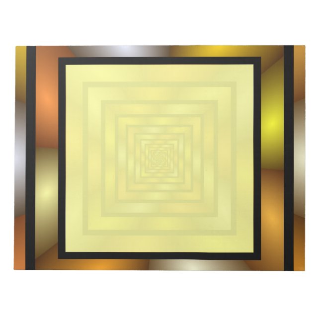 Bloc-note Tunnel lumineux coloré Trippy Fractal Graphisme (Devant)