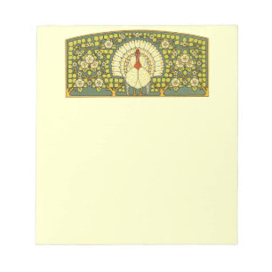 Bloc-note Turquie Art nouveau avec fleurs