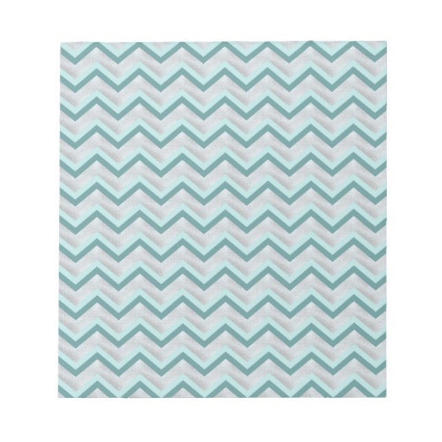 Bloc-note Turquoise et perles ZigZag (Devant)