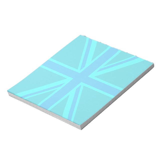 Bloc-note Turquoise Union Jack Flag Decor (Tourné)