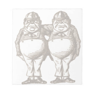 Bloc-note Tweedle Dee et Tweedle le bloc - notes de Dum