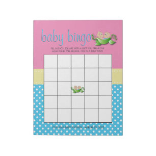 Bloc-note Twin Baby Girl & Boy Douche Jeu