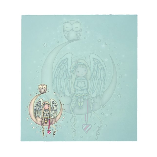 Bloc-note Twinkle Little Angel et hibou illustration d'art (Devant)