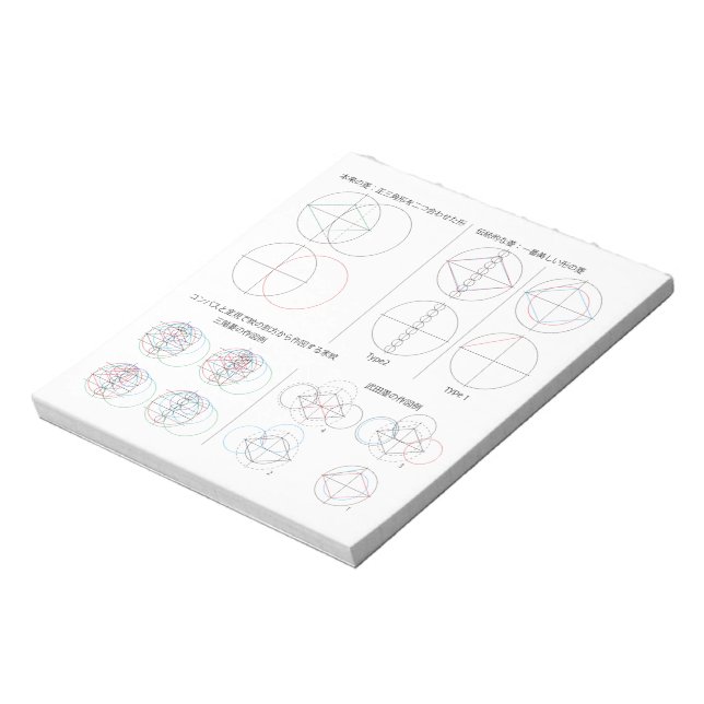 Bloc-note Types de losanges (Tourné)