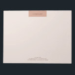 Bloc-note Typographie minimaliste moderne simple de mise en<br><div class="desc">Moderne Minimaliste Simple Layout Typo #Warm #Café Personnalisable 11x8.5 Bloc-notes #NotePad #CustomizableNotePad #Stationery By AffordPrint @Zazzle #Zazzle Pour les entreprises créatives, les agences, les boutiques, les boutiques artisanales et les usages personnels. Idéal pour toutes les professions et occasions : Artiste, Designers, Consultant, Styliste, Agent, Trainer, Instructeur, Entrepreneur et bien d'autres...</div>
