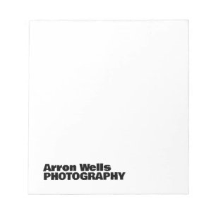 Bloc-note Typographie moderne en gras