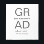 Bloc-note Typographie moderne graduation simple minimum c<br><div class="desc">conception</div>