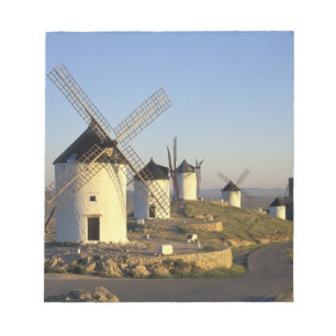 Bloc-note UE, Espagne, La Mancha, Consuegra. Moulins à vent