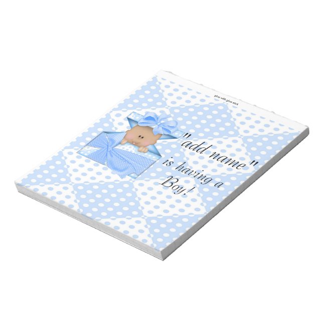 Bloc-note Un Baby shower Bar Wrapper Party Favoriser (Tourné)