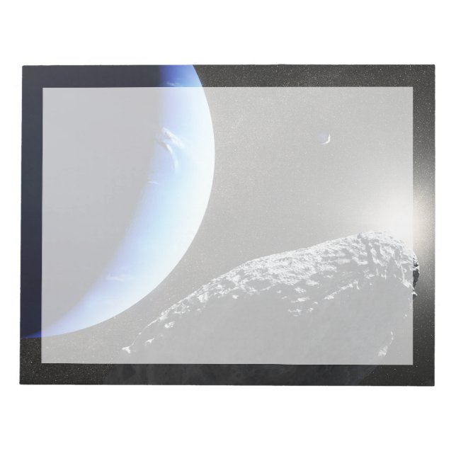 Bloc-note Un Hippocamp de la minuscule lune de Neptune. (Devant)