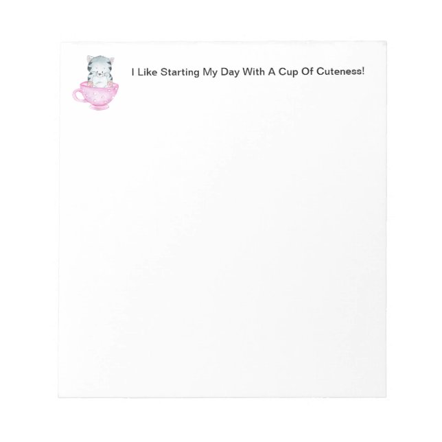 Bloc-note Un Kitten De Mignité (Devant)