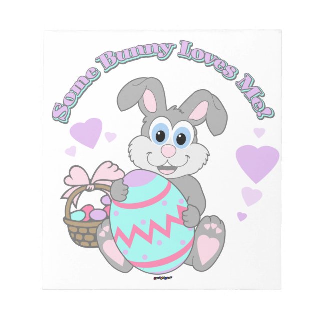 Bloc-note Un Lapin M'Aime ! Lapin de Pâques (Devant)