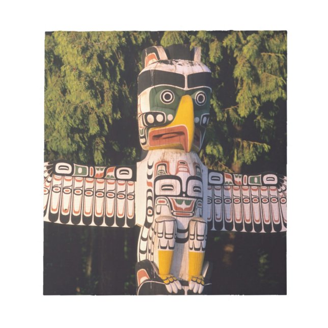 Bloc-note Un mât totem à Vancouver, Canada. (Devant)