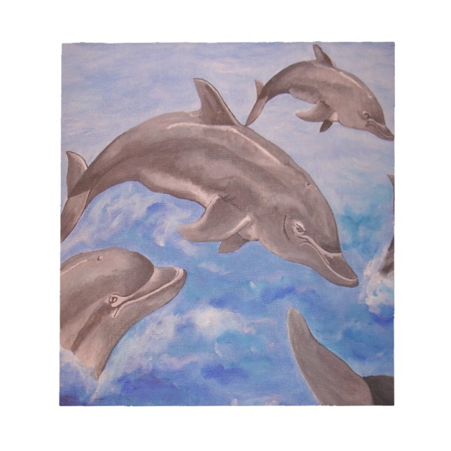 Bloc-note Un morceau de dauphins de saut (Devant)