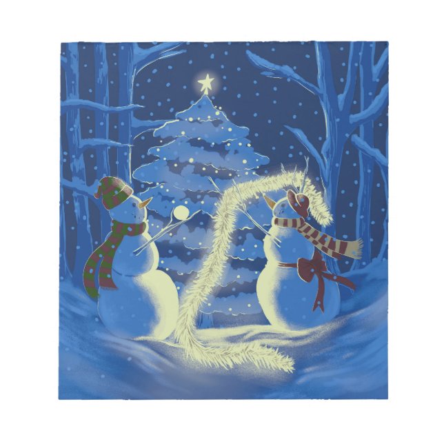 Bloc-note Un Noël de bonhomme de neige (Devant)